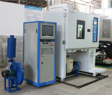 Chamber disimulasikan dengan Temperature Humidity Heating Cooling untuk dikombinasikan dengan Vibration Shock Testing