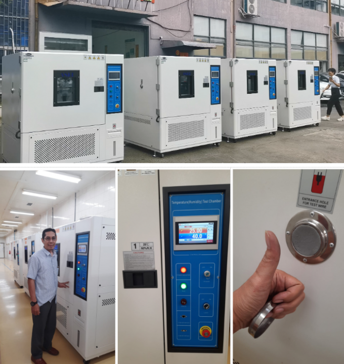 Programmable Control Environmental Temperature Humidity Testing Chamber â front view with control panel and viewing window